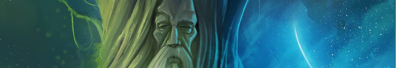 El anciano y la luna entre árboles, detalle de la portada